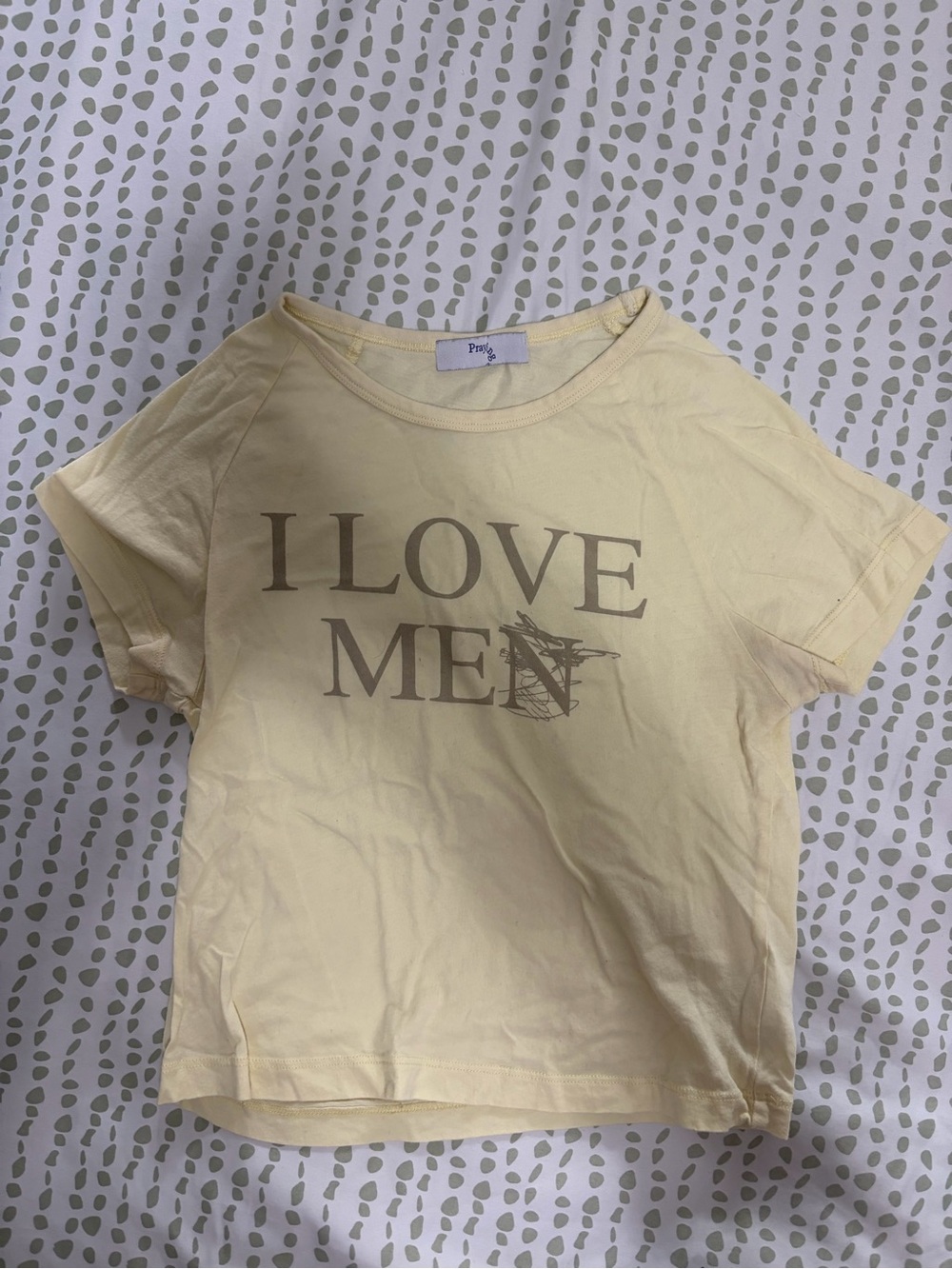 Praying I LOVE MEN' Baby Tee